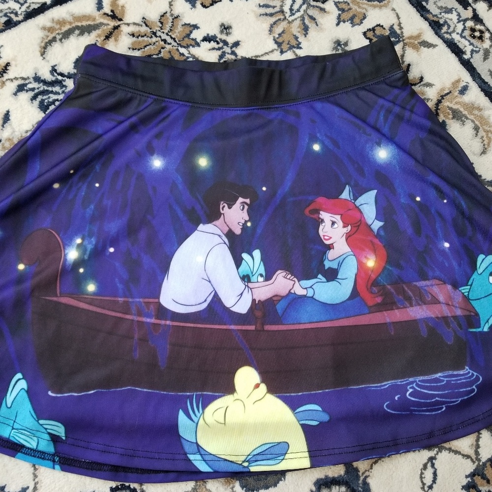 Disney Little Mermaid High Waisted Skirt
